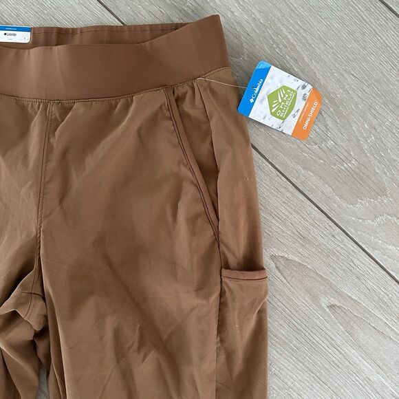Columbia Leslie Falls Pants Womens MEDIUM Short Mid Rise Quick Dry Trail Hiking - Picture 3 of 7